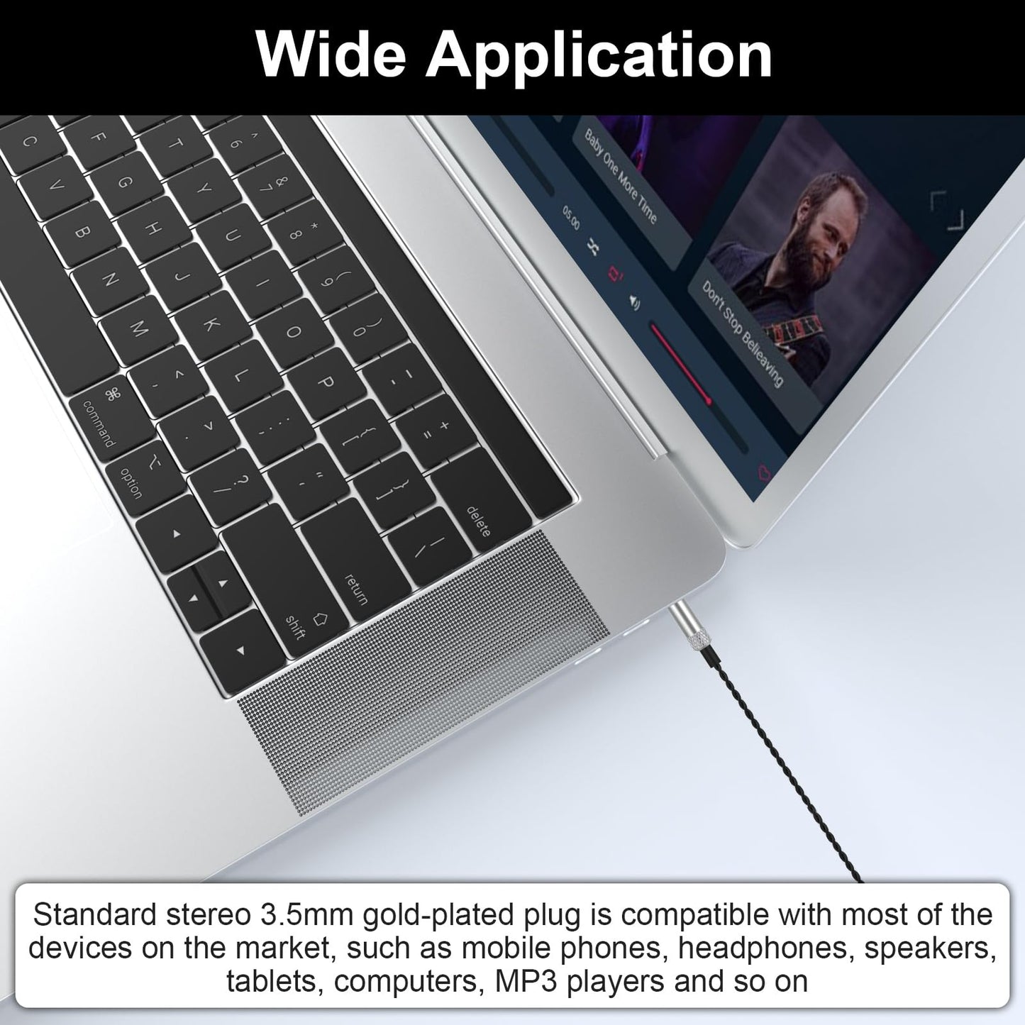 MMCX Cable with Mic Compatible with Shure SE215, SE215 PRO, SE315, SE425, SE425 PRO, SE535, SE846, UE900 Earbuds, 3.5mm Headphone Cable with Volume…