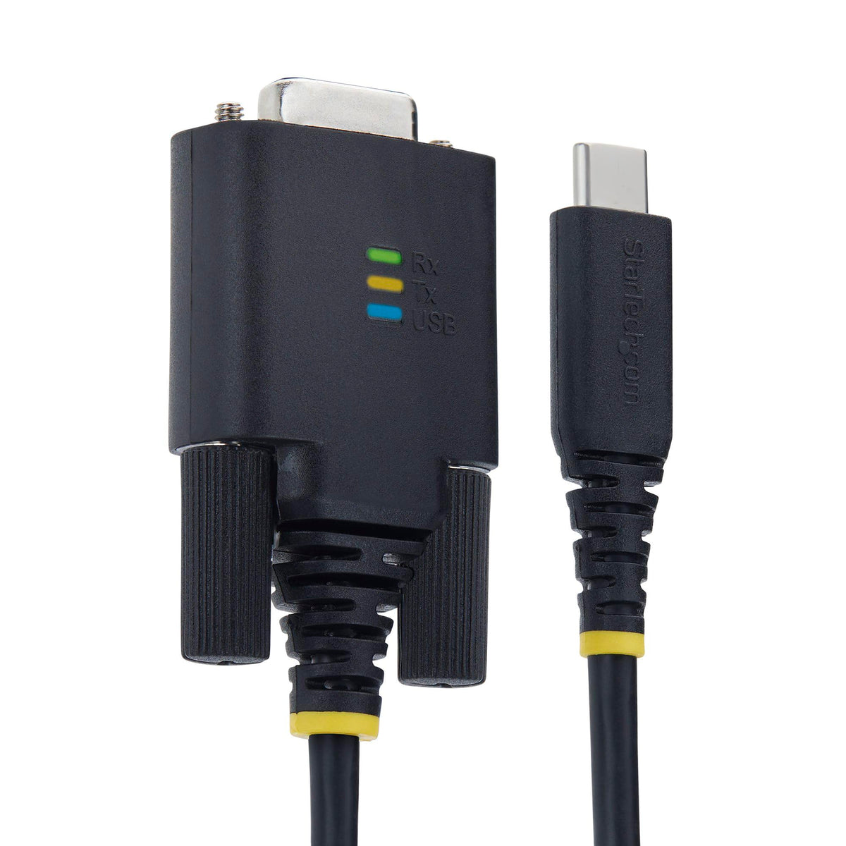 StarTech 6.6ft (2m) USB-C to Serial Adapter Cable, COM Retention, FTDI Chip