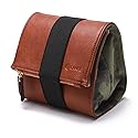 CANPIS Mirrorless Camera Case, Leather Small Camera Bag Lens Pouch, Photography Travel Bag, Outdoor Carry-on Storage Bag (not support DSLR Camera
