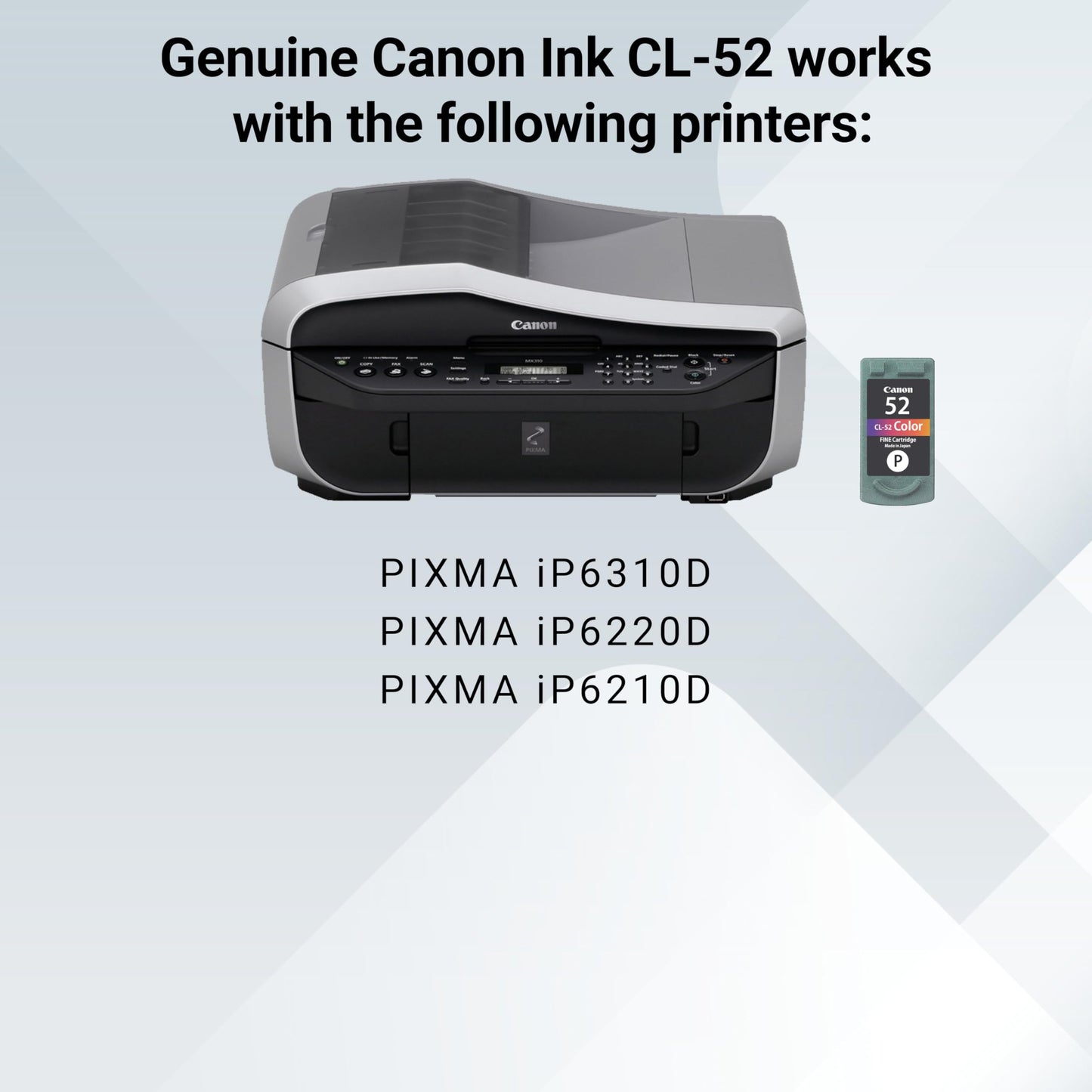 Canon CL-52 Genuine Color Ink Cartridge, Compatible with iP6310D/6220D/6210D