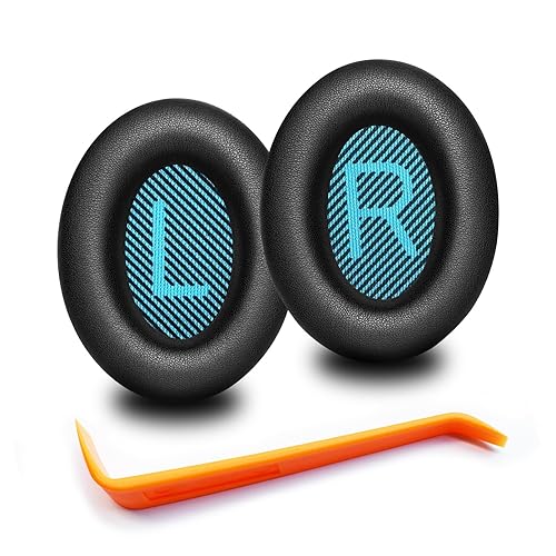 QC35 Ear Pads - Replacement Earpads for Bose QuietComfort 35 II and QC35 Headphones & More(Black)