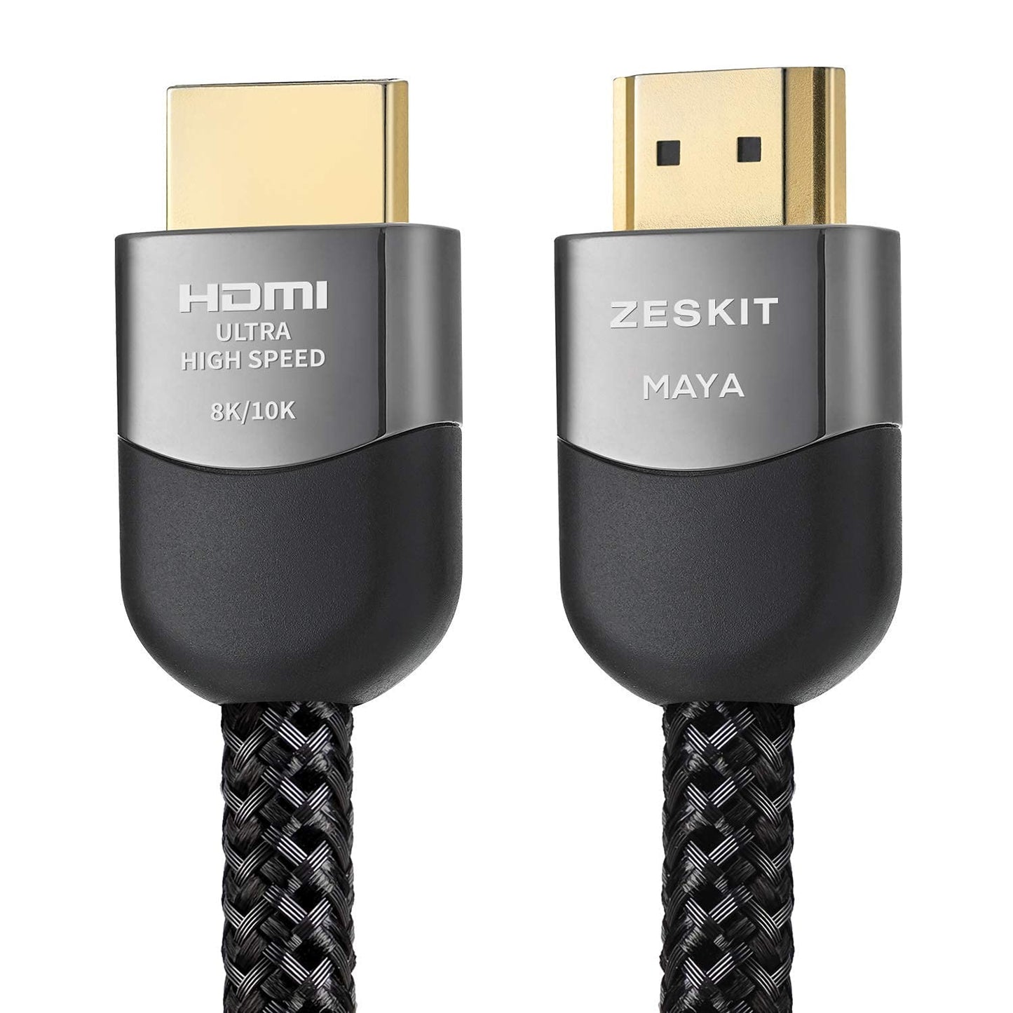 Zeskit Certified 2.1 8K HDMI Cable 48Gbps 4K120Hz Compatible with Soundbar eARC HDR10 VRR Dolby Vision Atmos HDCP 2.2 & 2.3 Gaming PS5 Xbox Series X