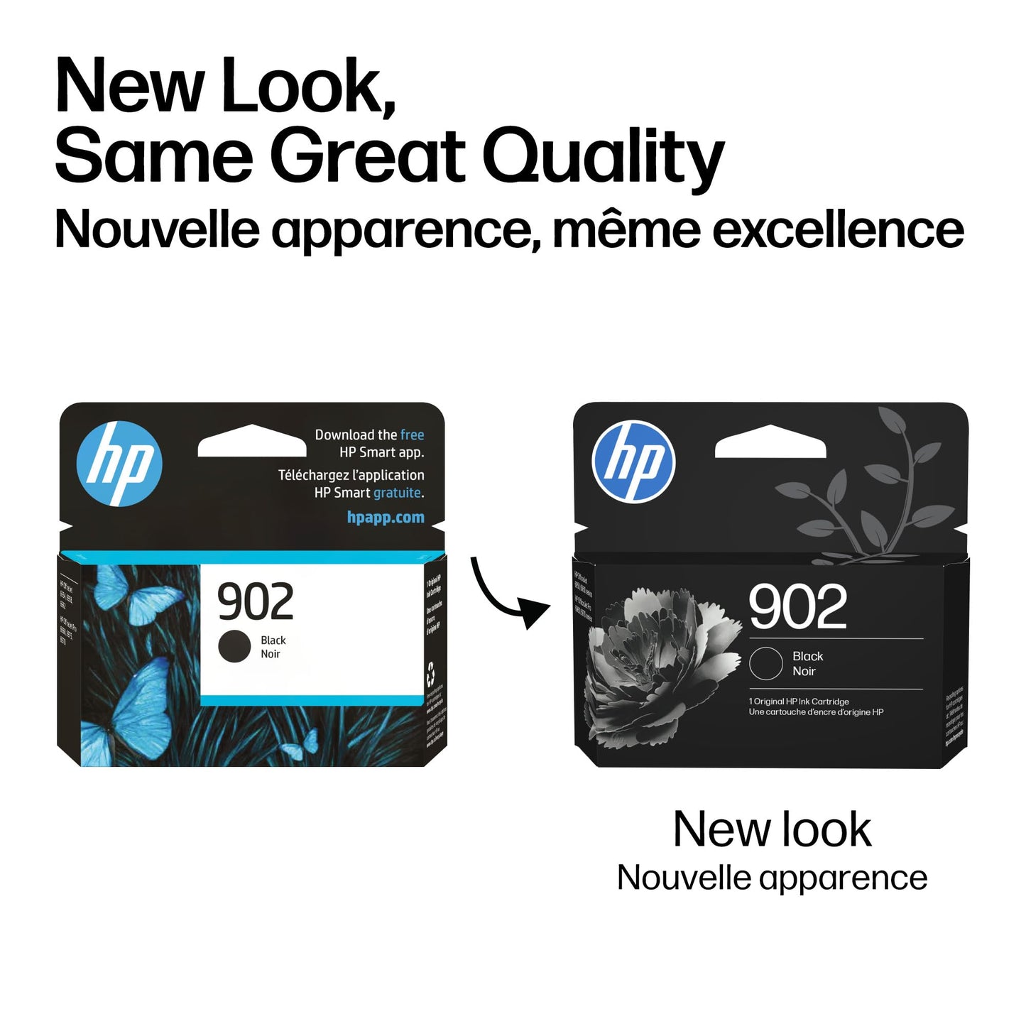 HP 902 Black Ink Cartridge | Works with OfficeJet 6950, 6960, Pro 6960, 6970 Series | T6L98AN