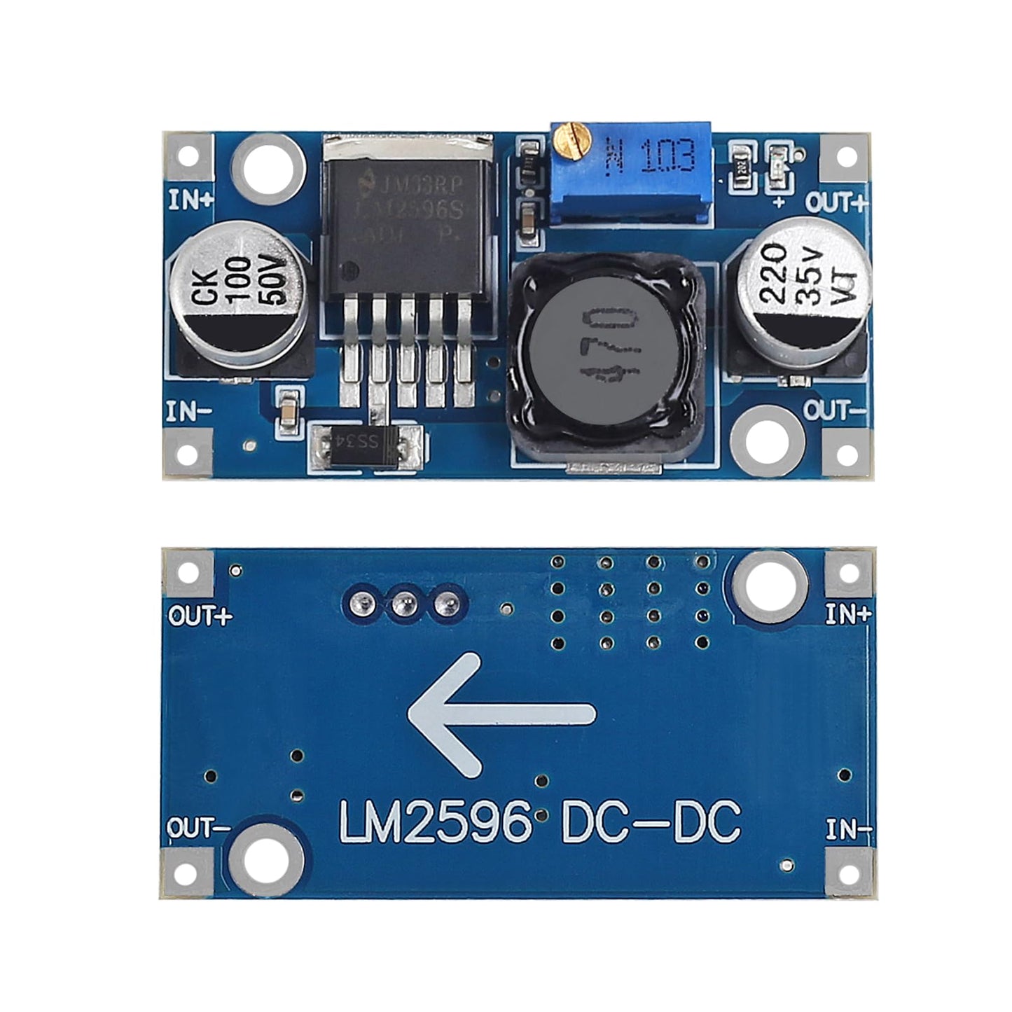 AITRIP 10 Pack LM2596 DC to DC Buck Converter 3.0-40V to 1.5-35V Power Supply Step Down Module