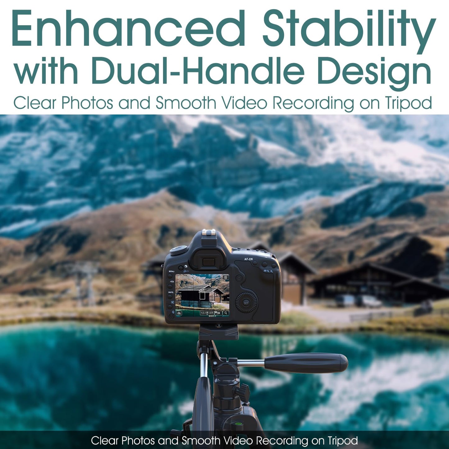 UBeesize 74" Camera Tripod with Phone Holder and Remote, Heavy Duty Tripod Stand with Portable Bag for Phone and Camera, Compatible with DSLR Cameras