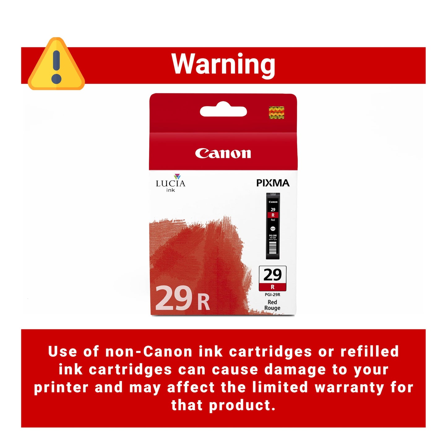 Canon PGI-29 Genuine Red Ink Tank, Compatible with PIXMA PRO-1 Printers