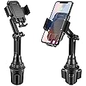 Cup Holder Phone Mount, Cup Holder Phone Holder for Car Phone Cradle Compatible for iPhones and Android Smartphones (Tesla Model 3 Y)