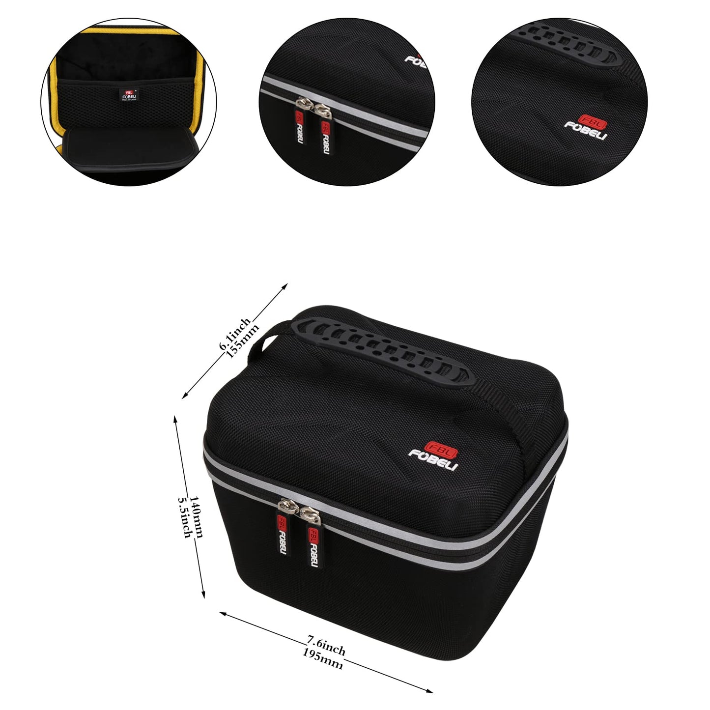 FBLFOBELI Portable Storage Case Compatible for KODAK Slide N SCAN Film and Slide Scan with Large 5” LCD Screen, EVA Hard Travel Protective Container