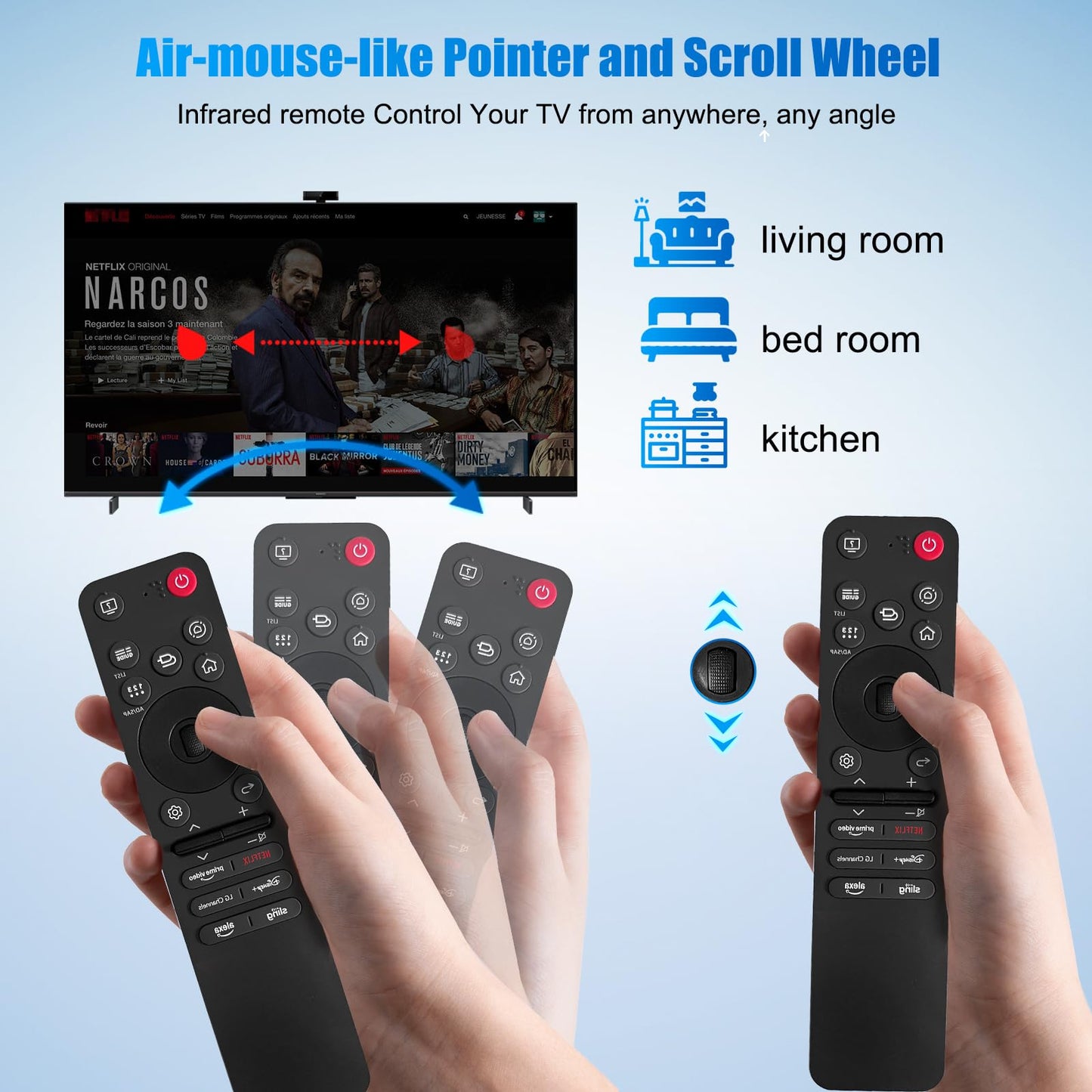 MR25GA for LG smart TV Remote Controls and Will Replace for LG TV Remote Controls from 2019 to 2025. Compatible with the AN-MR25GA/24GA/23GA/22GA