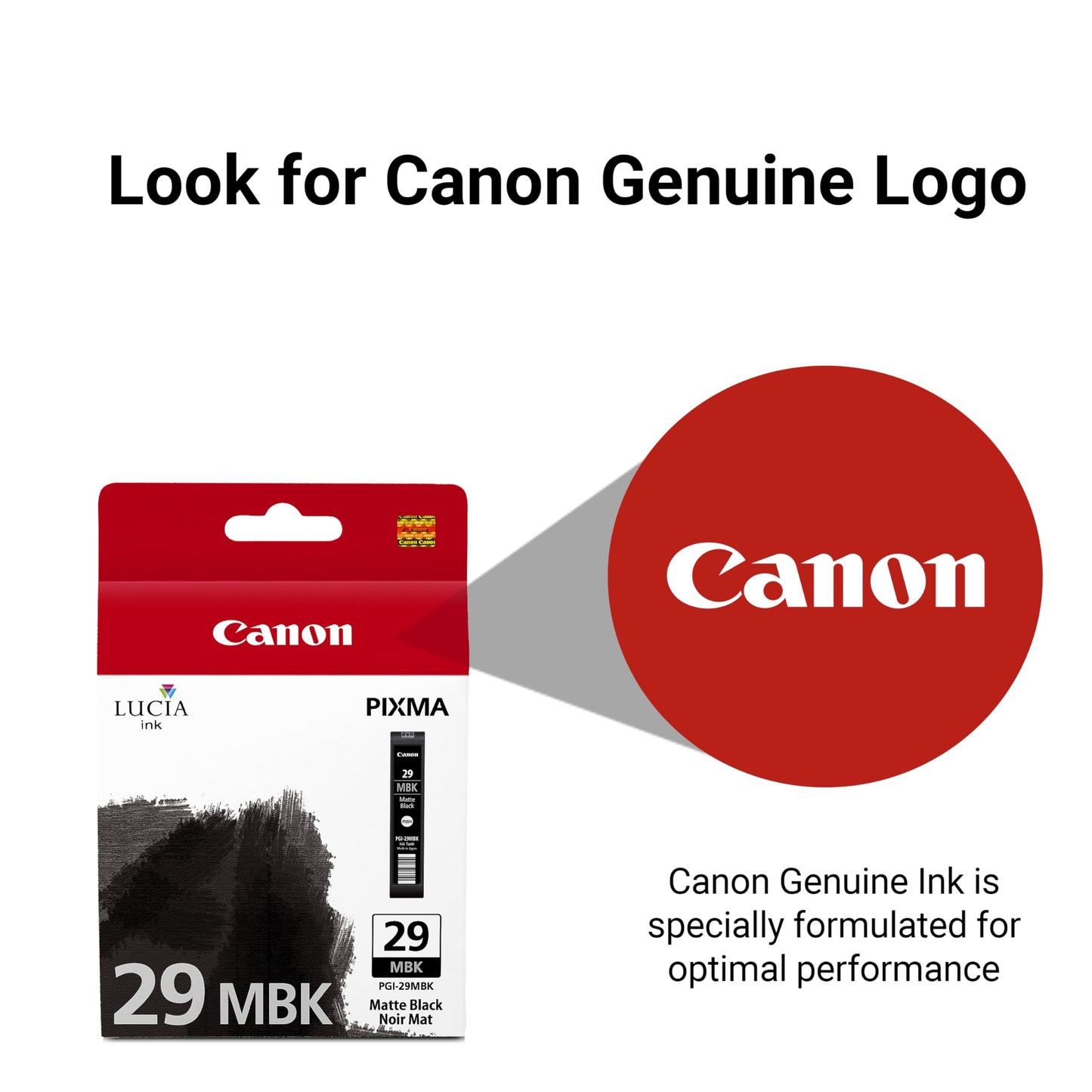 Canon PGI-29 Genuine Matte Black Ink Tank, Compatible with PIXMA PRO-1 Printers