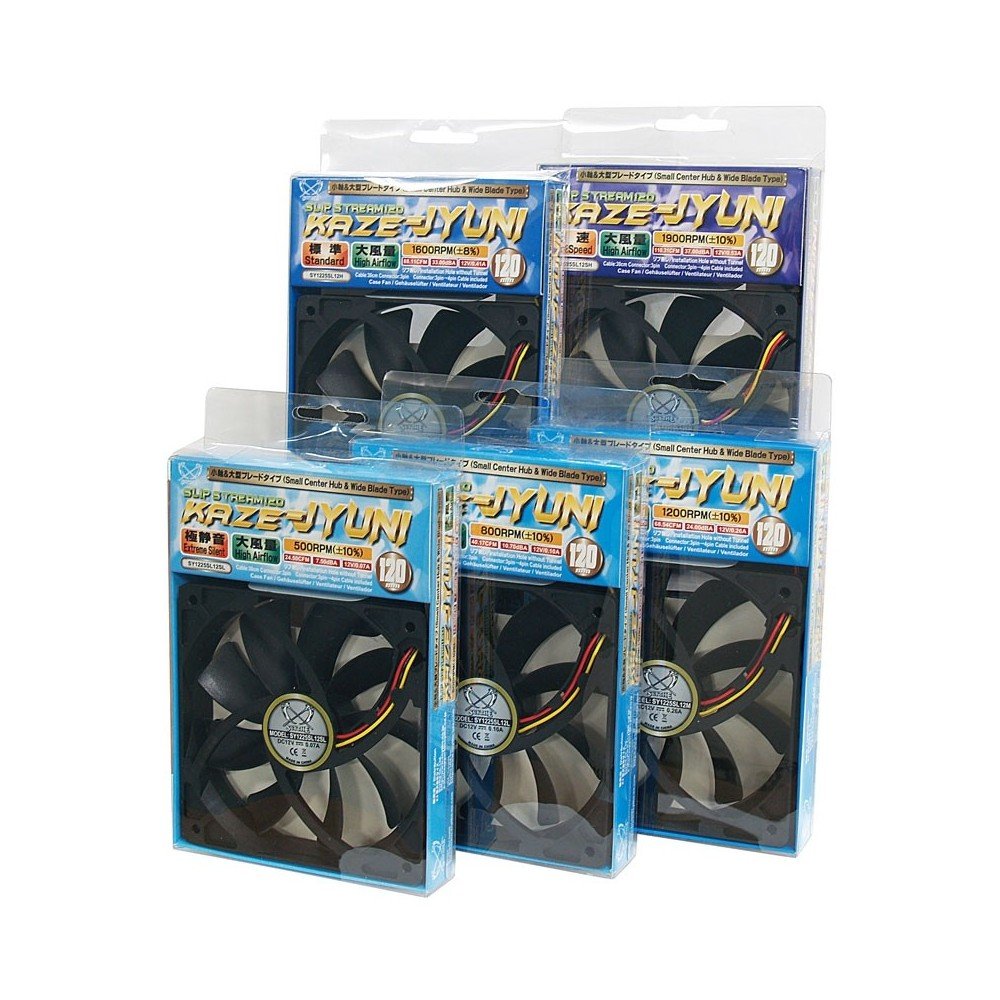 SCYTHE Kaze Jyuni 1900 RPM Slip Stream Fan 120mm