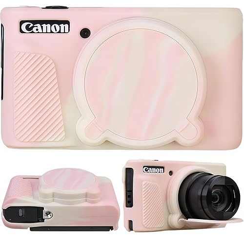 SZHSYJY Camera Case for Canon PowerShot SX740/ SX730 Digital Camera,Soft Silicone Protective Bag Removable Lens Cover,Anti-Scratch Slim Fit