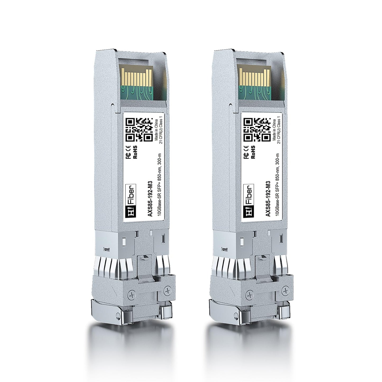 H!Fiber 10Gb Multimode SFP+ LC Module, 10GBase-SR Fiber SFP+ Transceiver for Cisco SFP-10G-SR, Ubiquiti UniFi UF-MM-10G, Mikrotik, Netgear