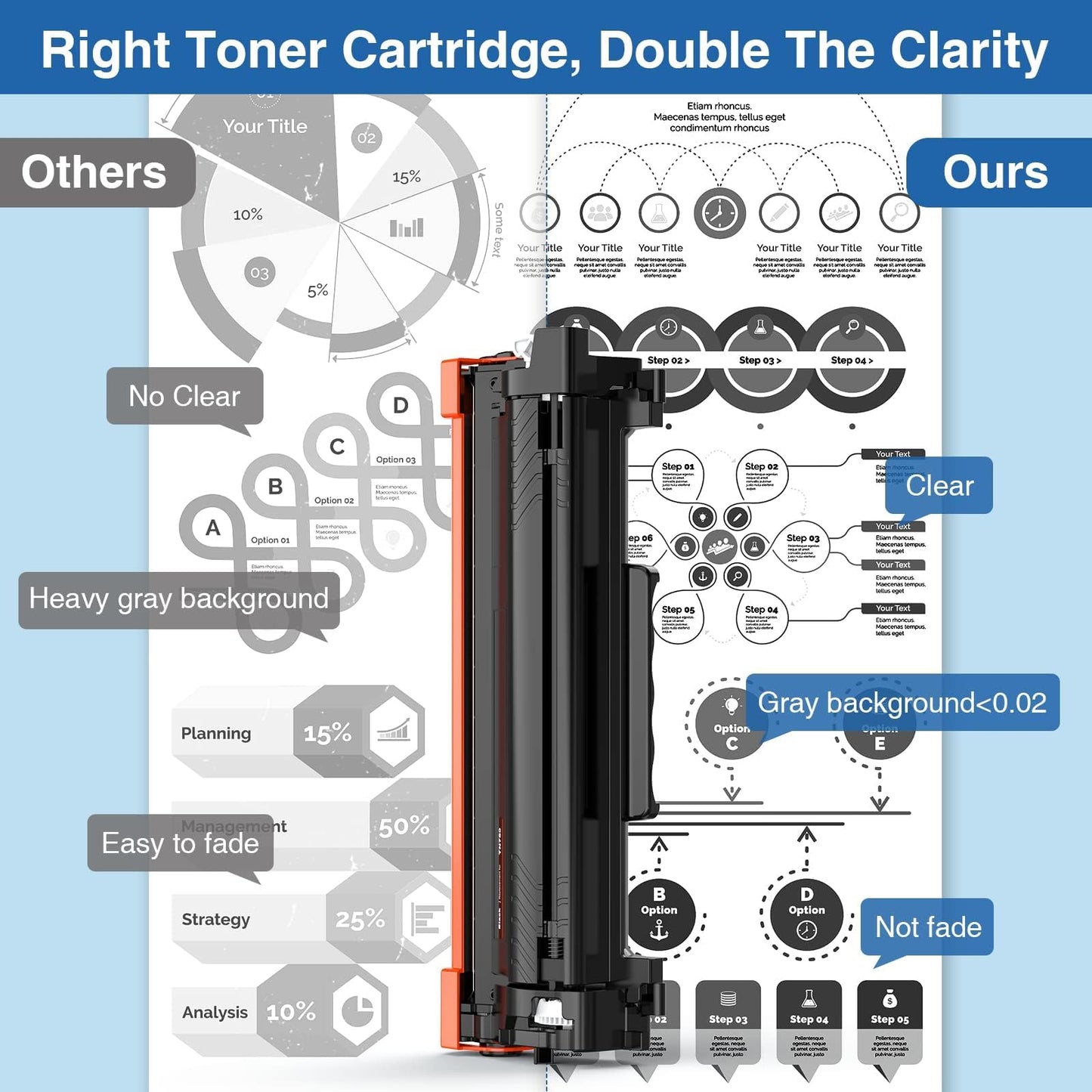 TN760 Toner Cartridge Compatible Replacement for Brother TN760 TN-760 TN730 TN-730 for MFC-L2690DW MFC-L2710DW MFC-L2750DW HL-L2370DW HL-L2395DW