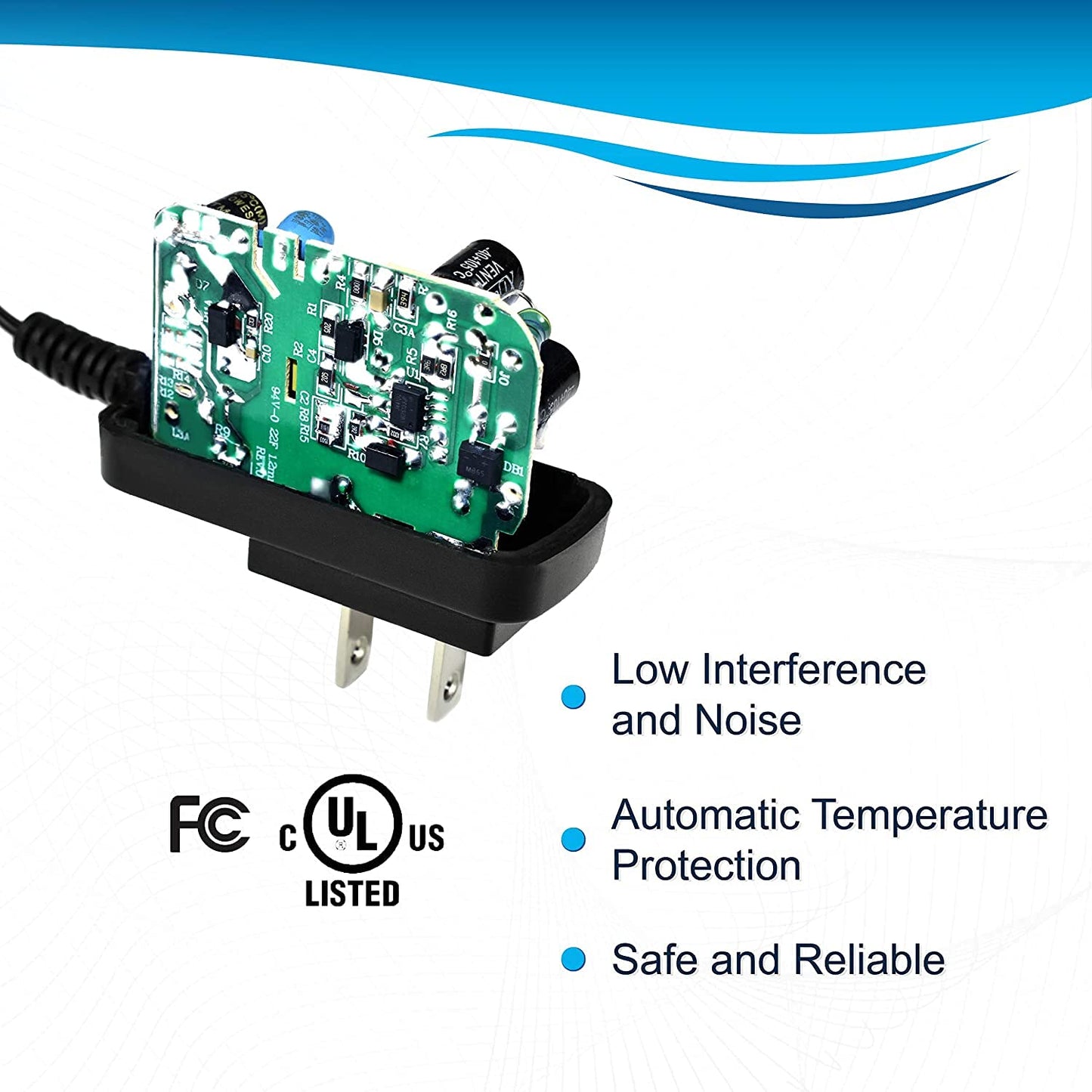 HQRP AC Adapter Compatible with American Weigh AMW-13 AMW-1000 AMW-2000 AMW-500i Bench Scale, Weighmax 2822-75LB Postal Scale Power Supply Cord Plus…