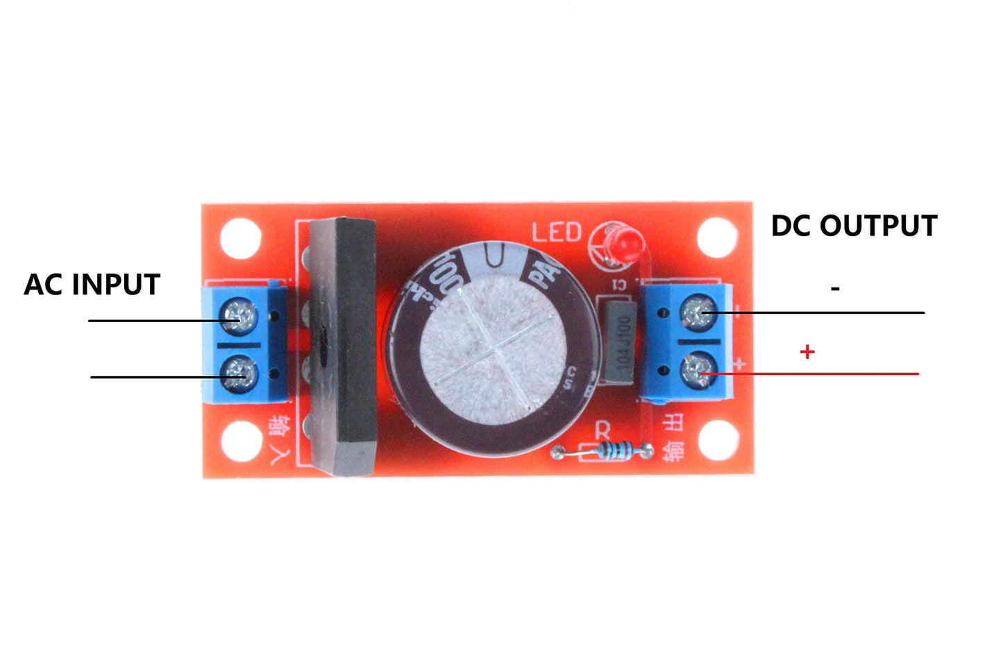 NOYITO 8A Rectifier Filter Power Supply Board AC to DC Single Power Supply Board