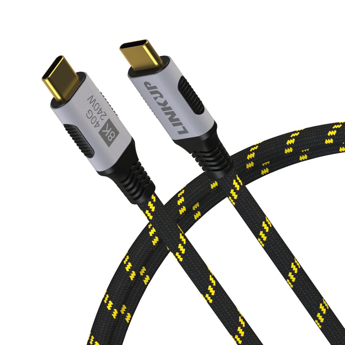 LINKUP USB 4.0 USB C to USB C Cable | Thunderbolt 4/3 Compatible | Type C Charger for MacBook and iPhone | 240W Fast Charging | 40Gbps Data Transfer |