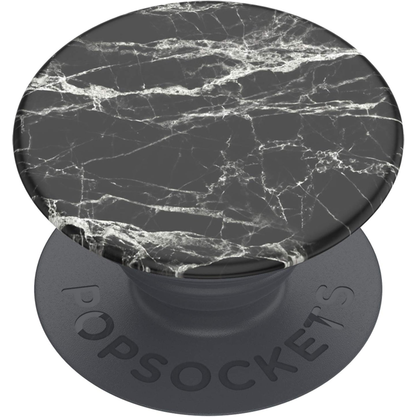 PopSockets Phone Grip with Expanding Kickstand, Adhesive Grip - Mod Marble Black
