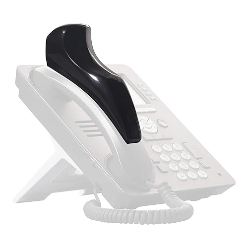 Softalk II Phone Shoulder Rest, Landline Office Telephone Accessory with Nonslip Ergo-Grip Cushion and Self-Adhesive Tape Attachment, Black