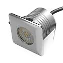CNBRIGHTER LED In-Ground Well Lights Square,3W, DC12V-24V Waterproof IP67,Aluminum&Stainless Steel,Buried Underground Outdoor Landscape Lightings,Warm