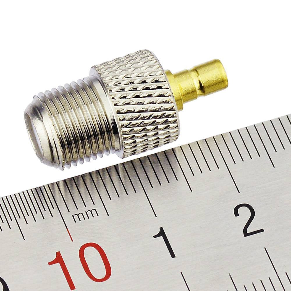 Eightwood SMB to F RG6 Coax Antenna Adapter Conversion kit 2pcs Compatible with Satellite Sirius XM Radio