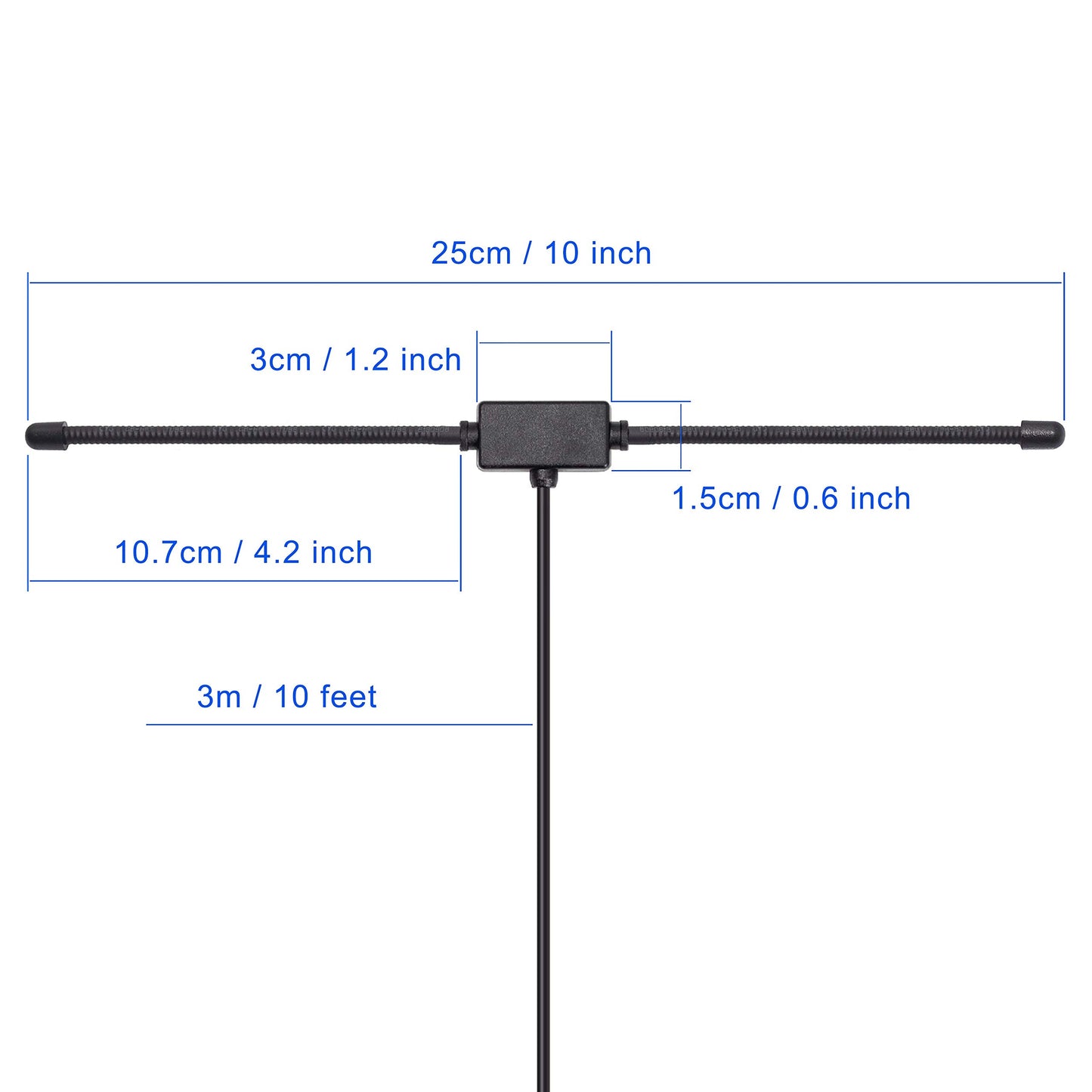 Bingfu 75 Ohm FM Radio Dipole Antenna AM Loop Antenna for Home Stereo Receiver Indoor Pioneer Onkyo Yamaha Marantz FM Radio AV Audio Video Home