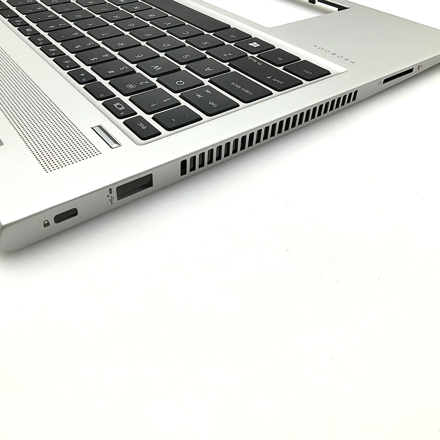 RenBang Tech Replacement for HP Probook 450 455 G6 450 455R G7 Laptop Upper Case Palmrest with Non-Backlit Keyboard Assembly L45091-001 Sliver