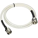 VHF Marine Radio Antenna Cable RF CB and AIS Mini-8 for Jenson Clarion Uniden with PL-259 RG8x-W-PL259-15ft MPD Digital Made in The U.S.A. 15 Feet