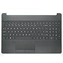 Jxjslp Replacement Upper Case Palmrest for HP 15T-DW 15-DW 15S-DU Series Laptop Non-Backlit Keyboard Assembly Touchpad Top Cover L52021-001