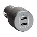 Eaton Tripp Lite Series 65W USB C Car Charger Cigarette Lighter Adapter, 2 USB-C Ports, Power Delivery (PD) 3.1 and PPS Charging, Fasting Charging