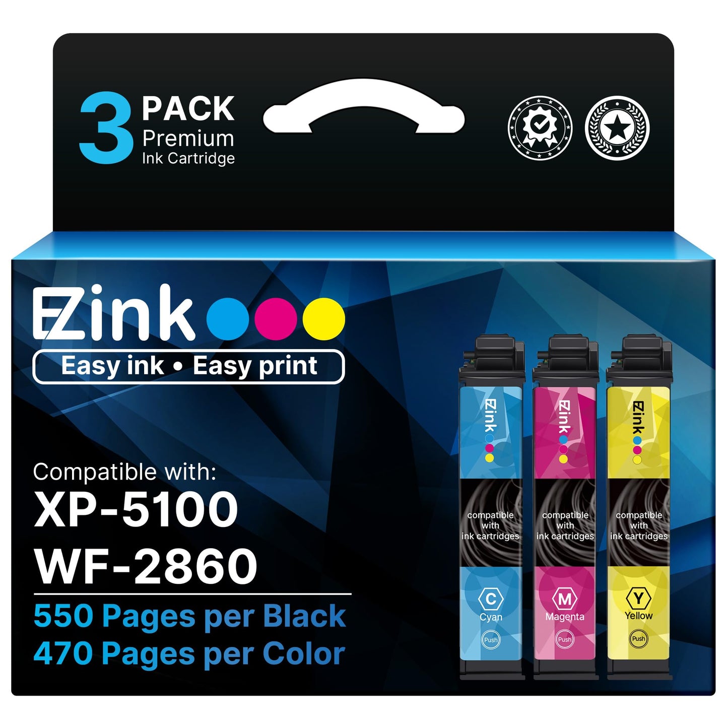E-Z Ink Remanufactured Replacement for 202XL Ink Cartridges Multipack 3Pack
