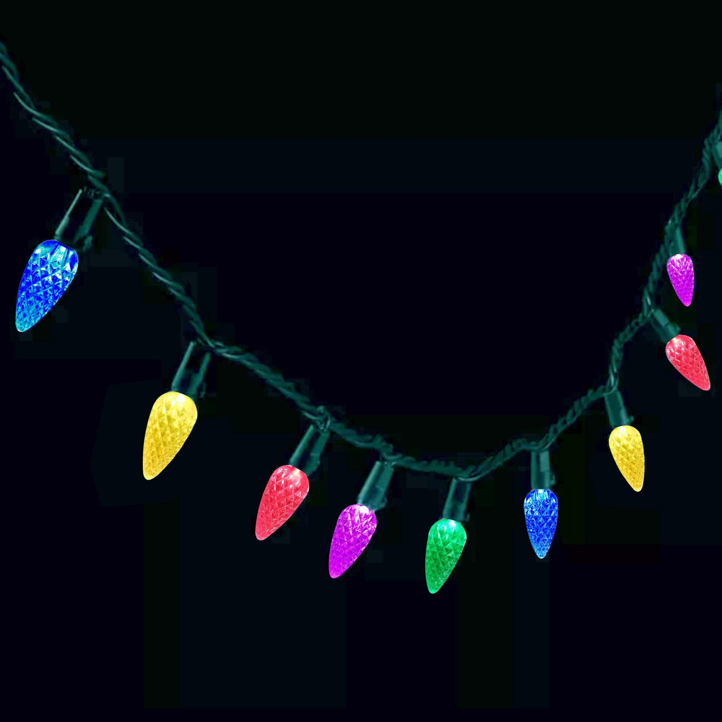 MXTCLM C3 Christmas Lights 50 LED Multicolor Strawberry 18ft Waterproof Xmas String Lights for Outdoor Indoor Garden Yard Home Party Christmas Tree