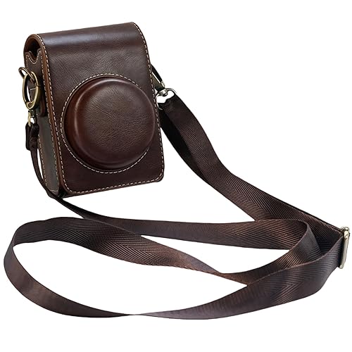 SZHSYJY ZV-1F Case,Camera Case for Sony ZV-1F/ ZV-1 II/ZV-1M2 Digital Camera,Digital camera PU leather storage bag with removable shoulder strap.
