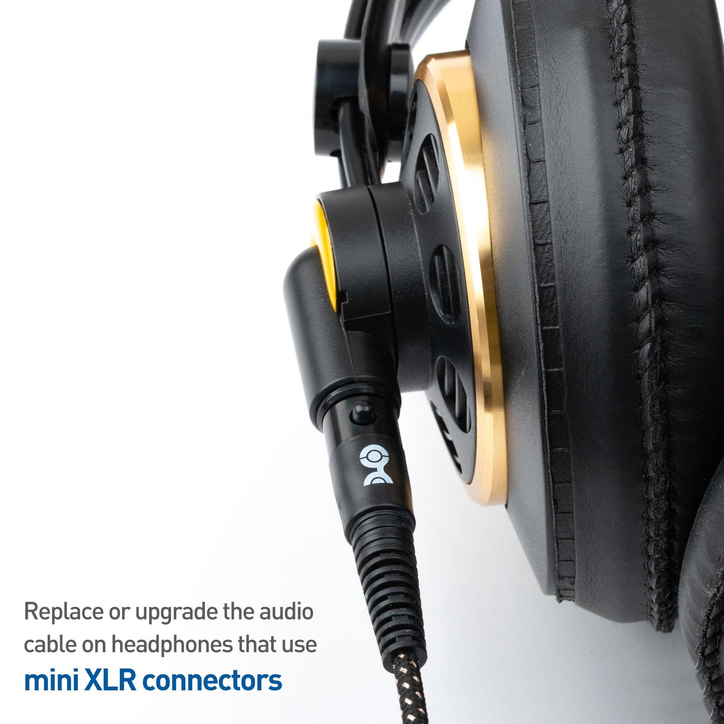 Cable Matters Premium Braided 3.5mm to Mini XLR Headphone Cable 4 ft - Compatible with Beyerdynamic DT 1770 Pro, DT 1990 Pro, AKG K240, K182, K175