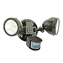 Hubbell Industrial ML-2L3K-1-DB LED Twin Head Motion Sensor Kit, Dark Bronze