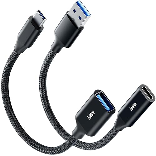 iOttie USB C to A Adapter Pack, A to C and C to A Adapter, 2 Pack of High-Speed Data Transfer Adapters with Fast Charging Support, OTG Support…