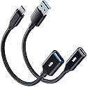 iOttie USB C to A Adapter Pack, A to C and C to A Adapter, 2 Pack of High-Speed Data Transfer Adapters with Fast Charging Support, OTG Support…