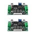 DIANN 2pcs LM2596 Adjustable DC-DC Step Down Buck Power Convert Module with LED Voltmeter Display 4.0-40V to 1.5-35V
