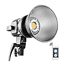 GVM Great Video Maker 80W CRI97+ Video Lights with Bowens Mount Color Temperature 5600K Dimmable LED Continuous Lighting Spotlight Photography
