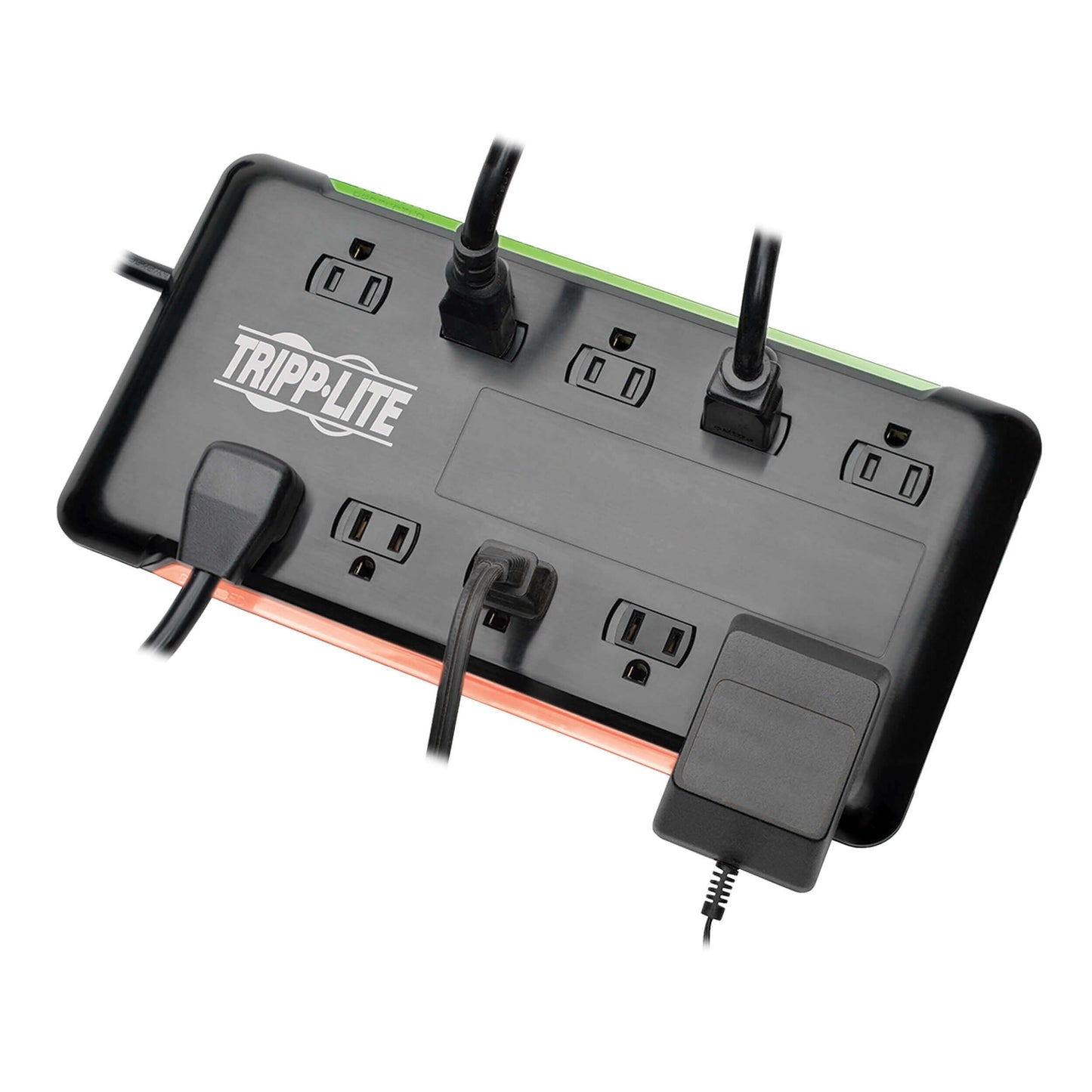 Tripp Lite 10-Outlet Surge Protector Power Strip 6ft Cord 2880 Joules Black $100K Insurance (TLP1006B)