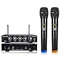 Sound Town 16 Channels Wireless Microphone Karaoke Mixer System with Optical (Toslink), AUX and 2 Handheld Microphones - Supports Smart TV, Home