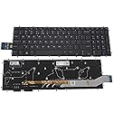 Laptop Replacement Keyboard Backlight for Dell Alienware M17 R1 M15 2019 Black Borderless US Layout