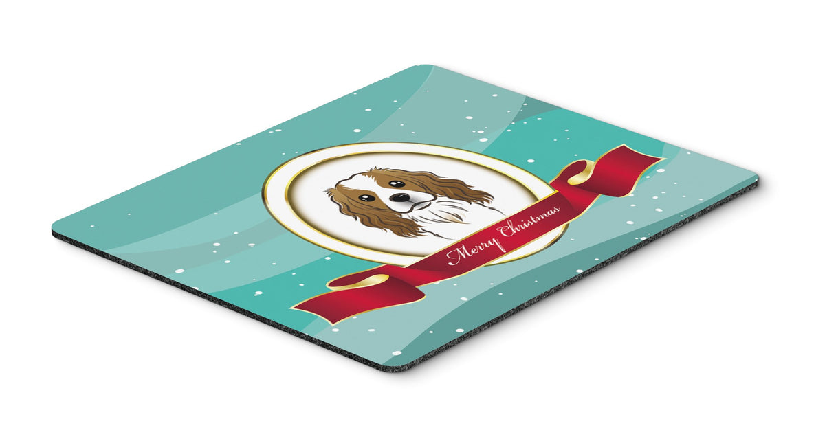 Caroline's Treasures BB1534MP Cavalier Spaniel Merry Christmas Mouse Pad, Hot Pad or Trivet for Home Office Gaming Working Computers Laptop Mouse