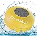 SoundBot® Waterproof Shower Speaker HD Water Resistant Bluetooth Handsfree Portable with Loud Clear Sounds 6+hrs of Playtime, Wireless Suction Cup