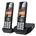 Gigaset Comfort 552 Duo - 2 Cordless Phones - Made in Germany - Elegant Design - Hands-Free Mode - Comfort Call Protection - Phone Book for 200