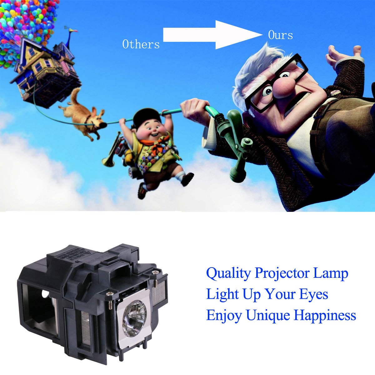 for ELPLP78 Replacement Projector Lamp Bulb with Housing for EX5220 Powerlite 97 powerlite 98 powerlite 99W W17 EB-945 955W EB-965 S17/S18 SXW03 SXW18 W18 EH-TW490 TW5200 EX3220 EX6220 EX7220