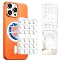 Anteel Magnetic Suction Cup Phone Case Mount with Built-in Mirror, Magnetic Back with Additional Mirror Effect, Thickened and Enhanced Suction Power