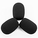 LEFXMOPHY BPHS1 Windscreen for Audio-Technica BPHS1 BPHS1-XF4 BPHS2 Microphone Pop filter Replacment Mic Foam Cover 3-Pack Wind Screen Case