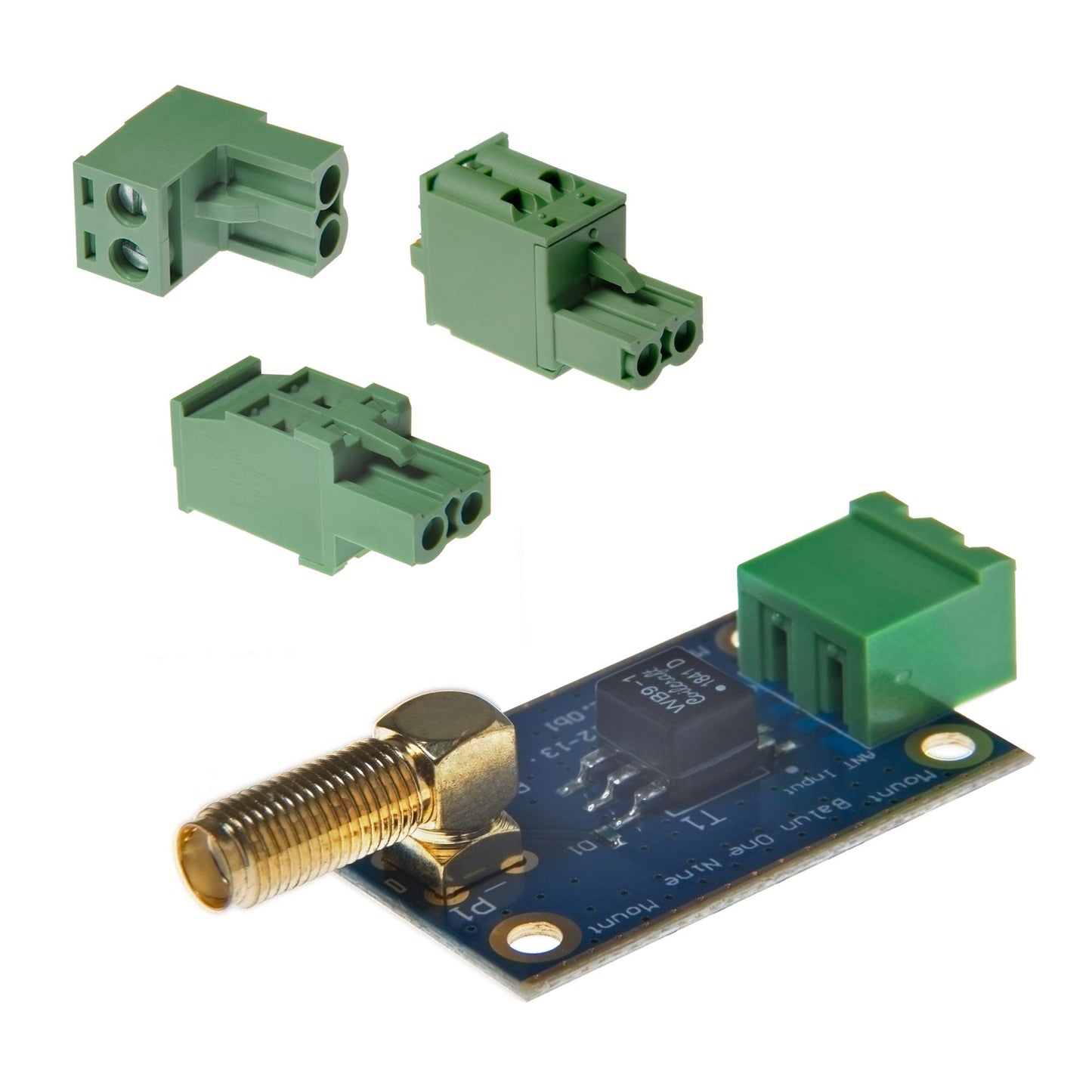 Balun One Nine v2 Barebones - Small Low-Cost 9:1 (1:9) HF Antenna Balun and Unun with Antenna Input Protection for Shortwave. Great for Software