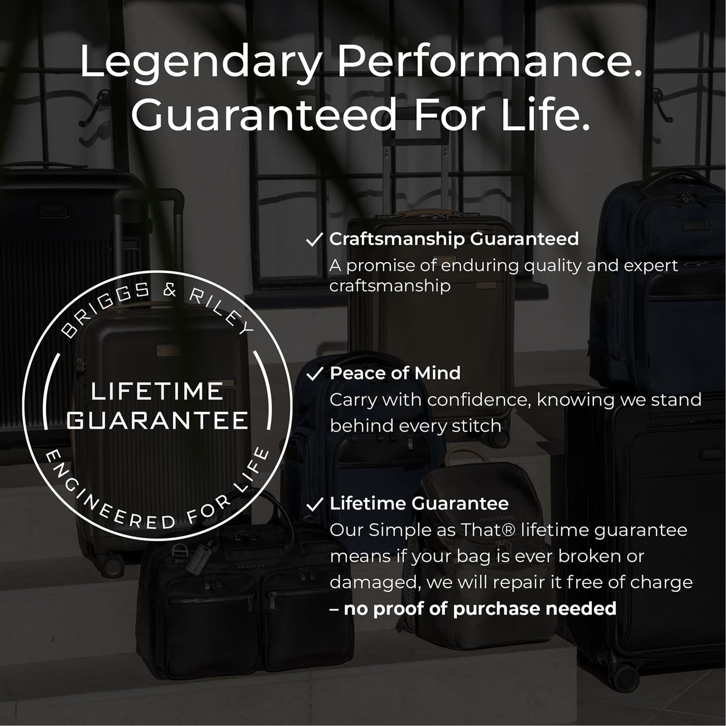 Briggs & Riley TSA Approved Cable Lock – 3-Digit Combination Travel Lock with Flexible Cable for Luggage, Suitcases & Zippered Bags